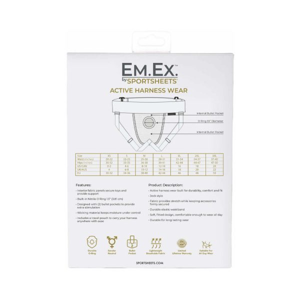 Sportsheets Em.Ex. Fit Harness Jock Knit Adjustable XL-3XL - Image 7