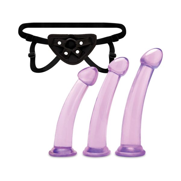 Lux Fetish Size Up 3-Piece Dildo & Harness Pegging Training Set - Image 3