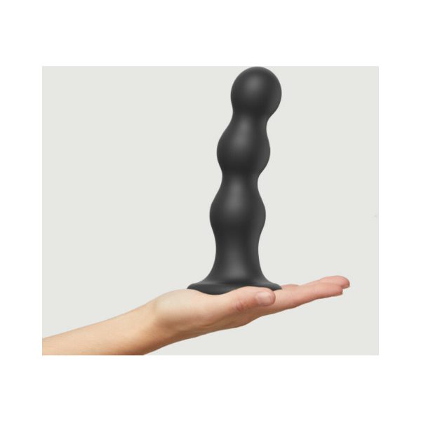 Strap-On-Me Hybrid Collection Silicone Dildo Plug Balls Black X-Large - Image 2
