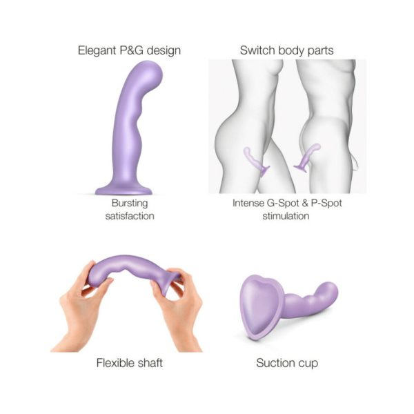 Strap-On-Me Dildo Plug P&G Metallic Lilac Large - Image 4