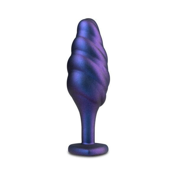 Anal Adventures Matrix Silicone Bumped Bling Plug Sapphire - Image 2