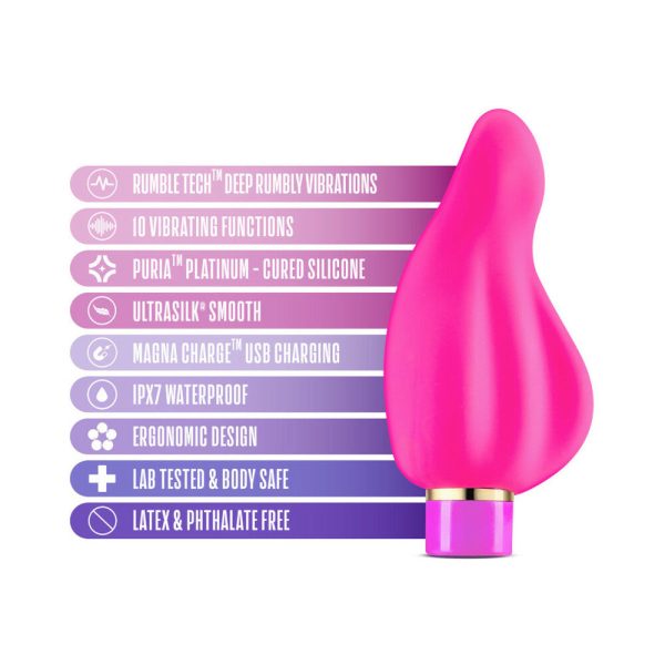 Aria Epic AF Rechargeable Silicone Mini Vibrator Fuchsia - Image 4