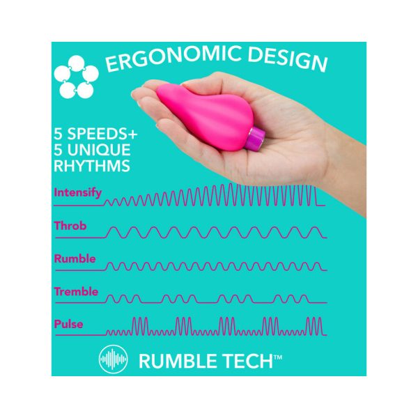 Aria Epic AF Rechargeable Silicone Mini Vibrator Fuchsia - Image 7
