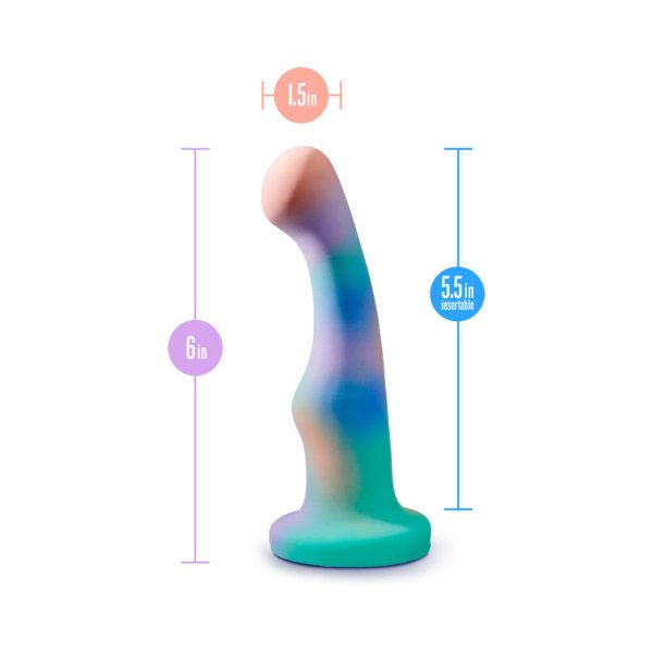 Avant Opal Dreams 6 in. Silicone Dildo Aqua - Image 3
