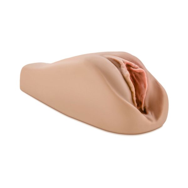 M Elite Soft + Wet Renata Vagina Stroker with Bullet Vibrator Tan - Image 3