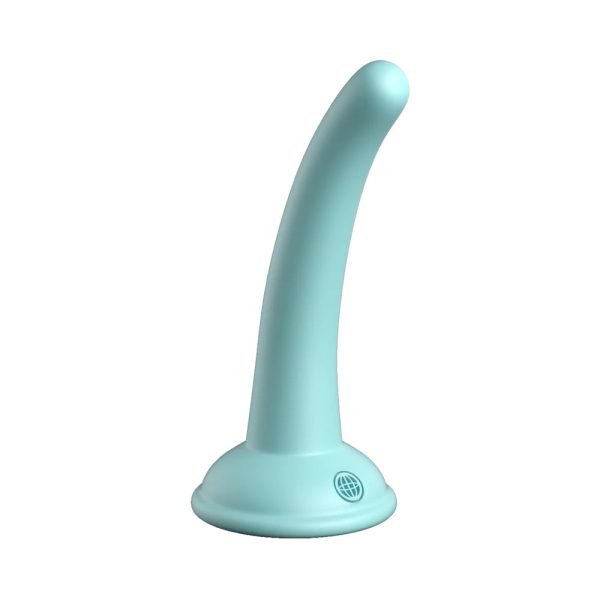 Dillio Platinum Collection Curious Five 5 in. Silicone Dildo Teal - Image 2