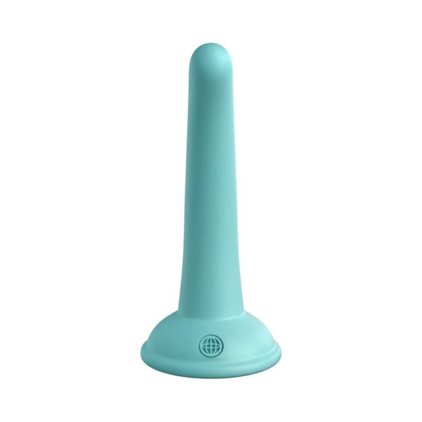 Dillio Platinum Collection Curious Five 5 in. Silicone Dildo Teal - Image 4