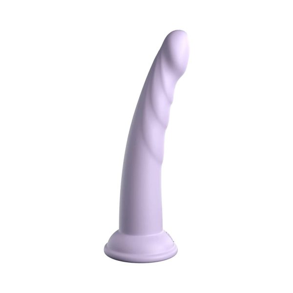 Dillio Platinum Collection Slim Seven 7 in. Silicone Dildo Purple - Image 3