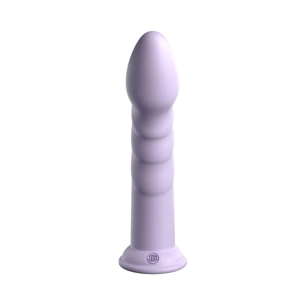 Dillio Platinum Collection Super Eight 8 in. Silicone Dildo Purple - Image 4