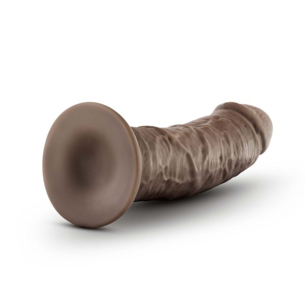 Dr. Skin Plus Thick 8 in. Triple Density Posable Dildo Brown - Image 4