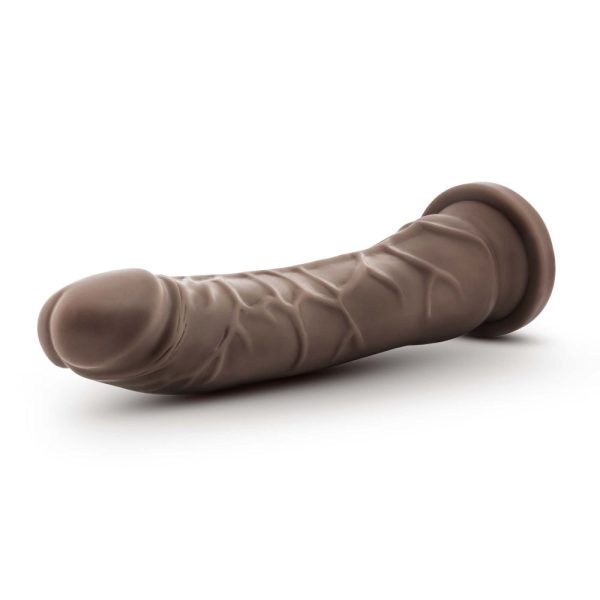 Dr. Skin Plus Realistic 9 in. Triple Density Posable Dildo Brown - Image 3