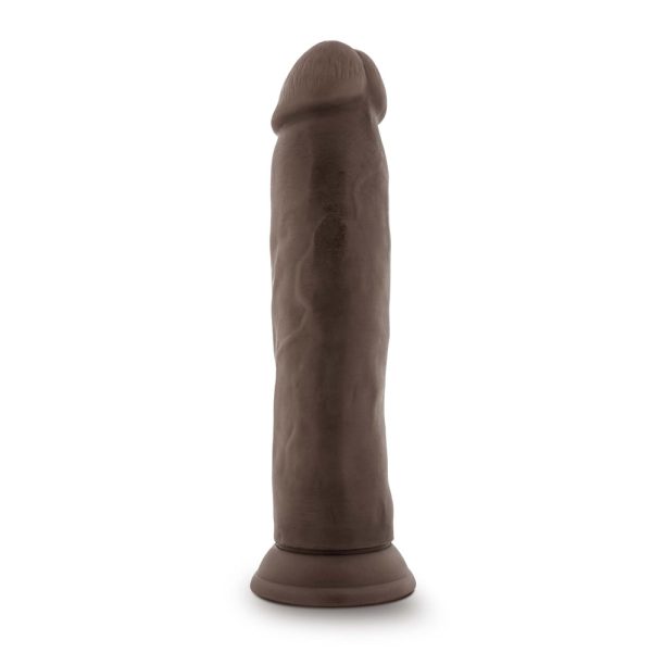 Dr. Skin Plus Thick 9 in. Triple Density Posable Dildo Brown - Image 2