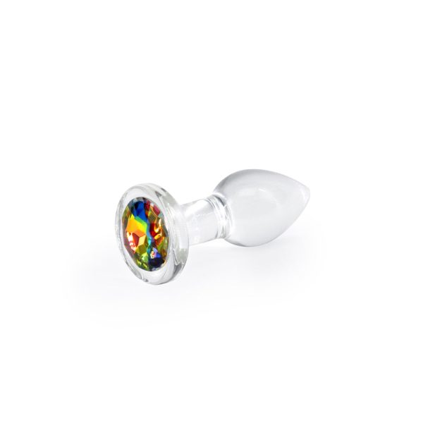 Crystal Desires Rainbow Gem Glass Plug Small - Image 2