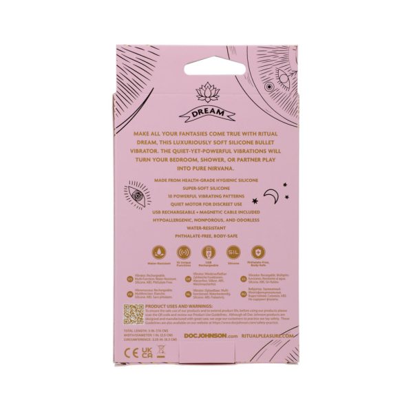 RITUAL Dream Rechargeable Silicone Bullet Vibrator Pink - Image 8