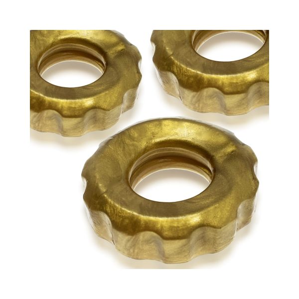 Hunkyjunk SuperHuj 3-Pack Cockrings Bronze Metallic - Image 3