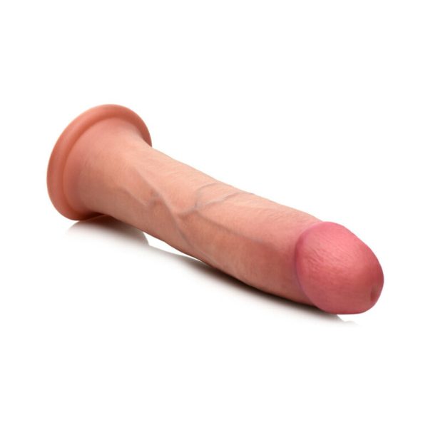 Curve Toys Jock Dual Density 8 in. Silicone Dildo with Suction Cup Light - Image 6