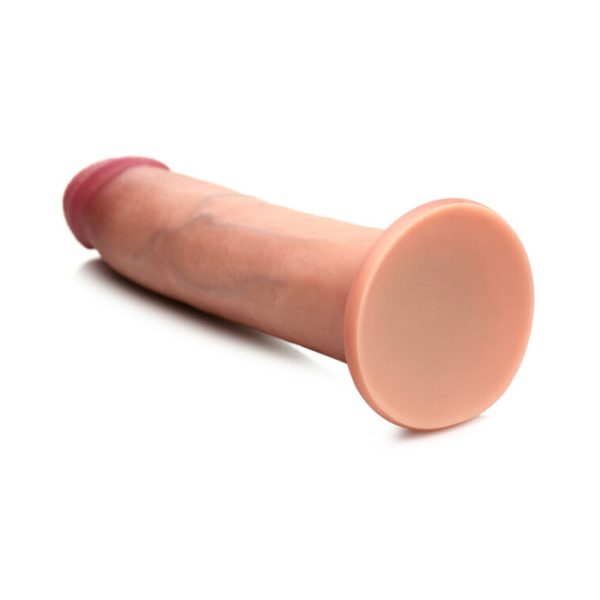Curve Toys Jock Dual Density 8 in. Silicone Dildo with Suction Cup Light - Image 7