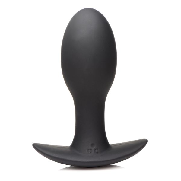 Curve Toys Rooster Rumbler Vibrating Silicone Anal Plug Medium Black - Image 2