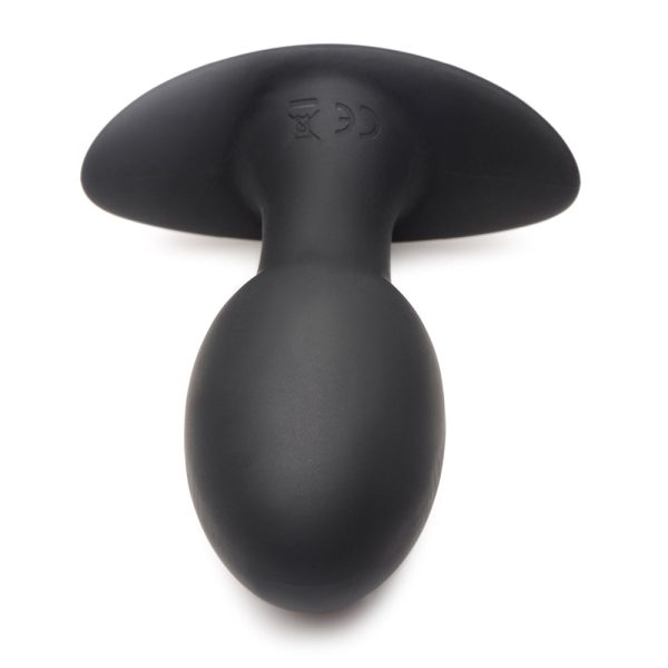 Curve Toys Rooster Rumbler Vibrating Silicone Anal Plug Medium Black - Image 4