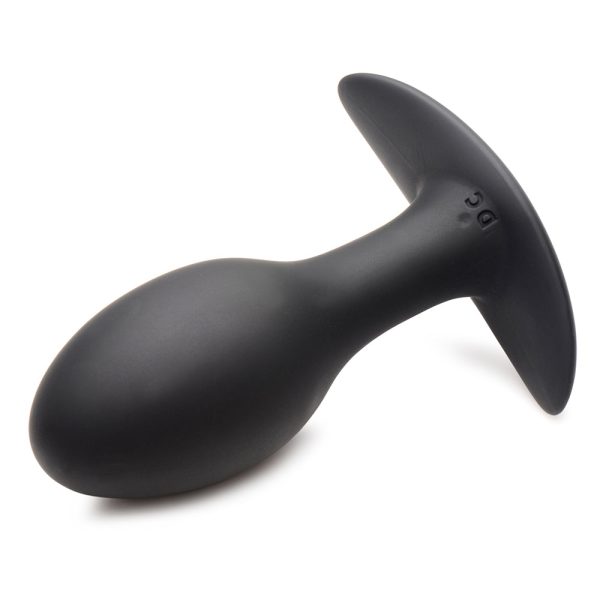 Curve Toys Rooster Rumbler Vibrating Silicone Anal Plug Large Black - Image 3