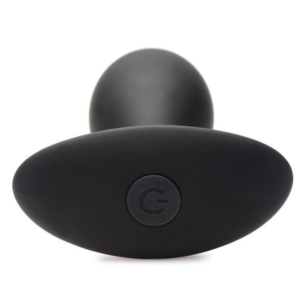 Curve Toys Rooster Rumbler Vibrating Silicone Anal Plug Large Black - Image 5
