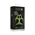 Ouch! Glow in the Dark Bra Harness Neon Green S/M