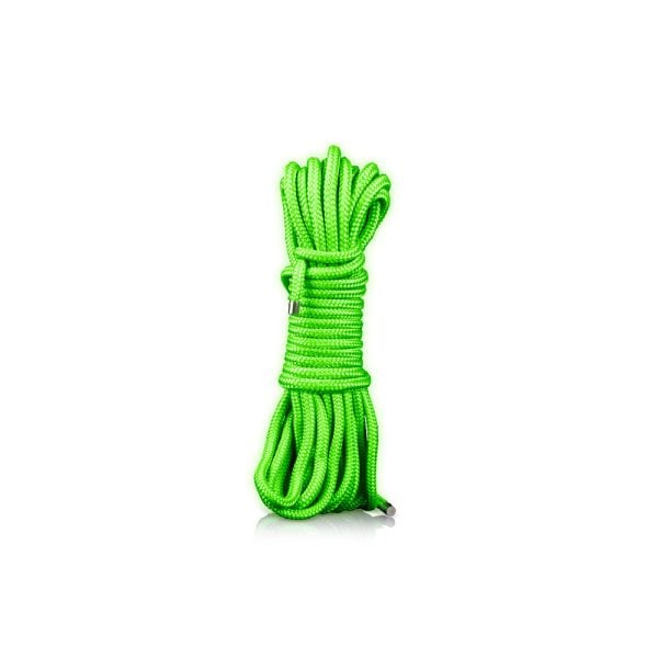 Ouch! Glow in the Dark Rope 10 m / 33 ft. Neon Green - Image 2