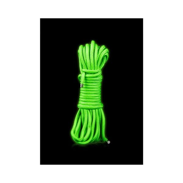 Ouch! Glow in the Dark Rope 10 m / 33 ft. Neon Green - Image 3