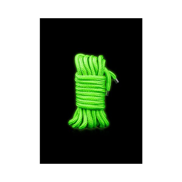 Ouch! Glow in the Dark Rope 5 m / 16 ft. Neon Green - Image 3