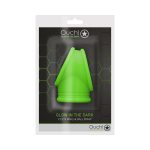 Ouch! Glow in the Dark Cockring & Ball Sling Neon Green