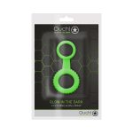 Ouch! Glow in the Dark Cockring & Ball Strap Neon Green