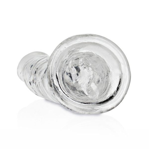 RealRock Crystal Clear Slim 7 in. Dildo Clear - Image 5