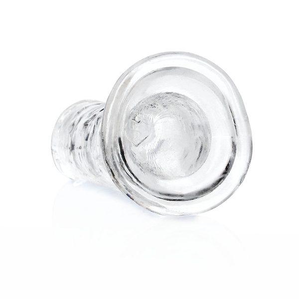 RealRock Crystal Clear Straight 6 in. Dildo Without Balls Clear - Image 5