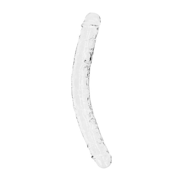 RealRock Crystal Clear Double Dong 13 in. Dual-Ended Dildo Clear - Image 2