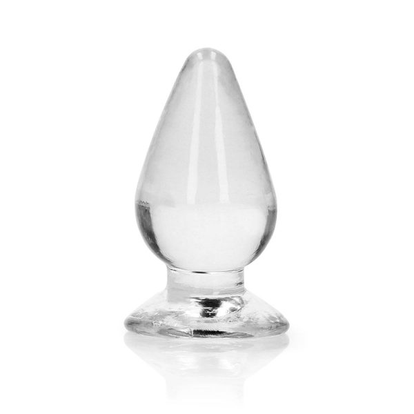 RealRock Crystal Clear 3.5 in. Anal Plug Clear - Image 2