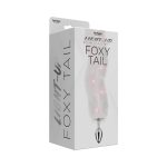Foxy Tail Light Up Faux Fur Butt Plug With Multicolored Light Pattern White
