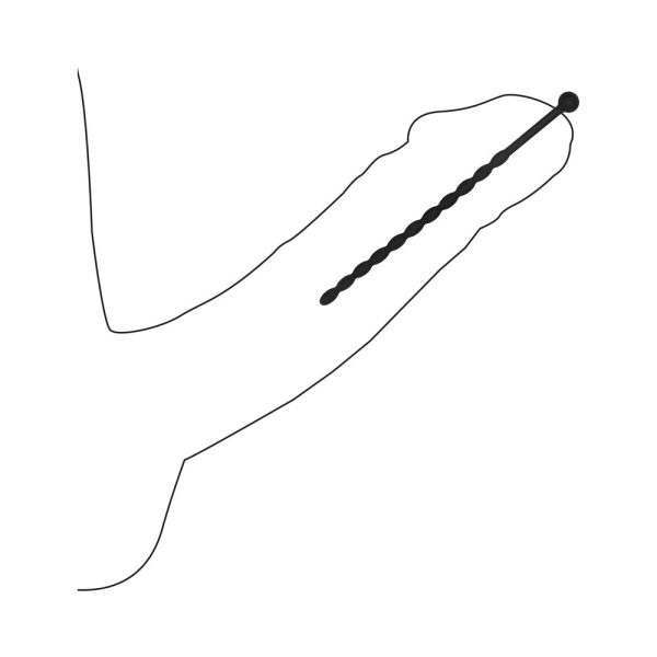 Ouch! Urethral Sounding Beginners Silicone Plug Set Black 8 mm / 10 mm - Image 7