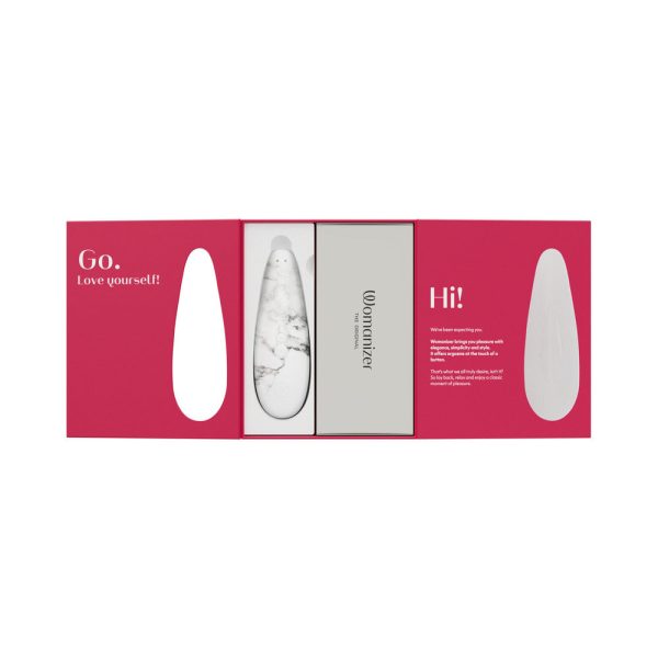 Womanizer x Marilyn Monroe Classic 2 Special Edition Pleasure Air Clitoral Stimulator White Marble - Image 3
