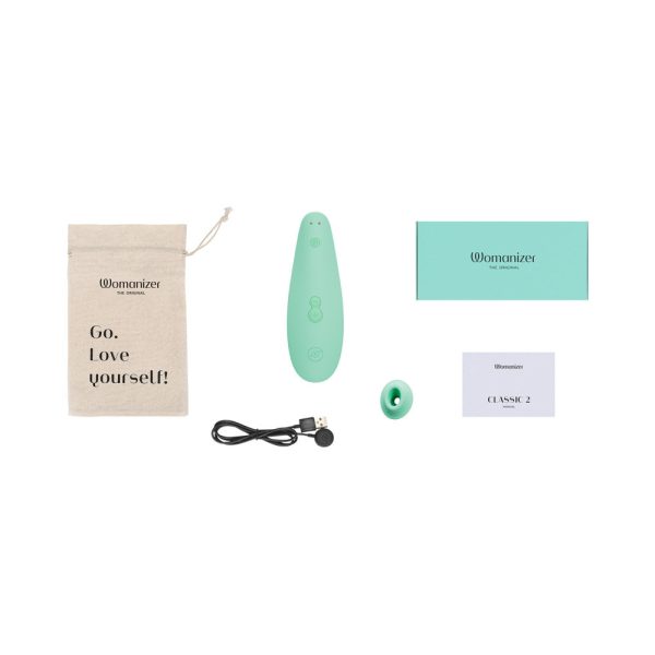 Womanizer x Marilyn Monroe Classic 2 Special Edition Pleasure Air Clitoral Stimulator Mint - Image 9