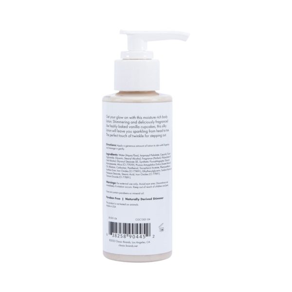 CG Glow Vanilla Cupcake Shimmer Lotion Gold 4 oz. - Image 2