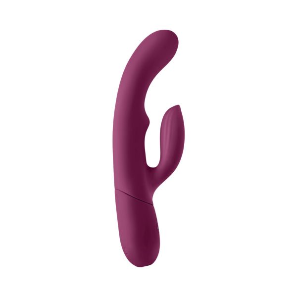 FemmeFunn Balai Rechargeable Silicone Swaying Motion Dual Stimulation Vibrator Dark Fuchsia - Image 3