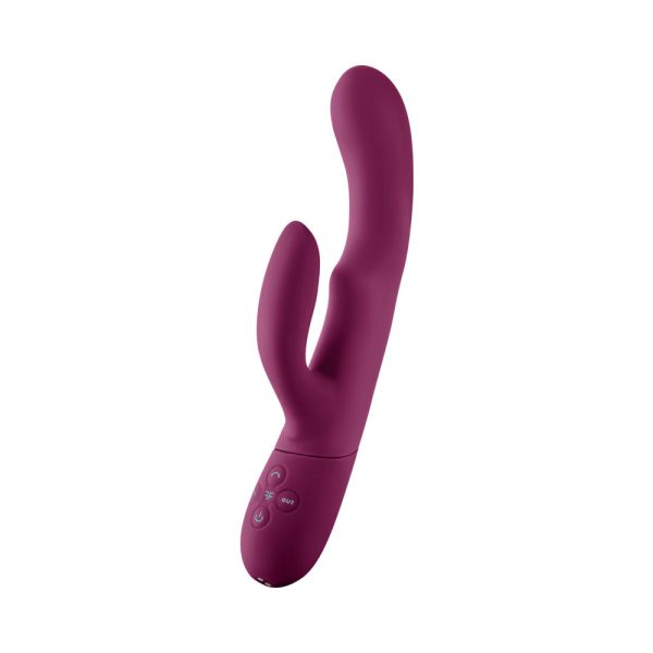 FemmeFunn Balai Rechargeable Silicone Swaying Motion Dual Stimulation Vibrator Dark Fuchsia - Image 4
