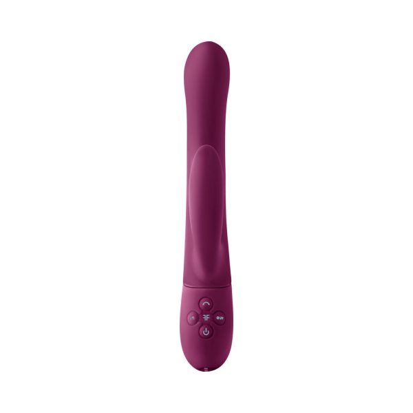 FemmeFunn Balai Rechargeable Silicone Swaying Motion Dual Stimulation Vibrator Dark Fuchsia - Image 5