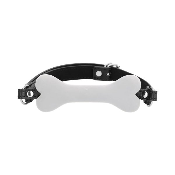Ouch! Puppy Play Silicone Bone Gag White - Image 2