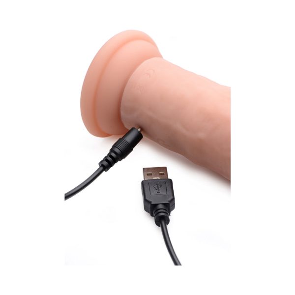 Curve Toys Big Shot 7 in. Vibrating Silicone Dildo with Suction Cup Light - Image 6