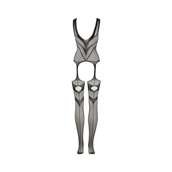 Le Desir Suspender Bodystocking Black O/S - Image 6