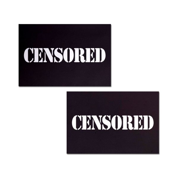 Pastease Censored: Black Censor Bars Nipple Pasties - Image 2