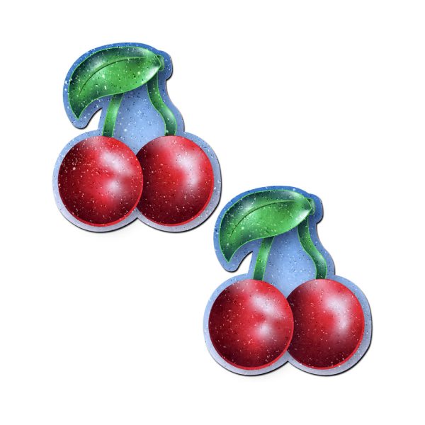 Pastease Cherry: Red Cherries Nipple Pasties - Image 2