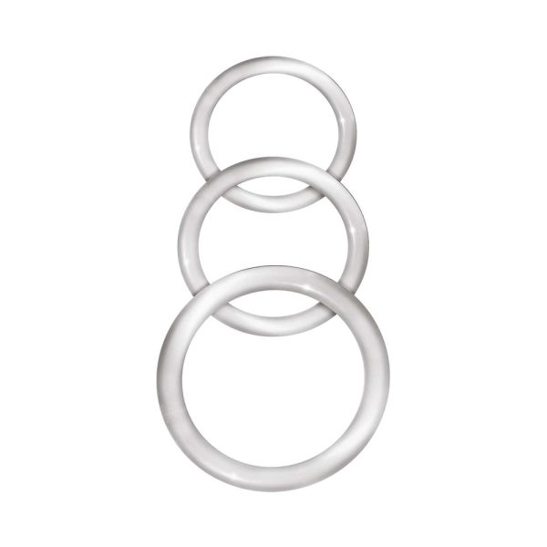 Enhancer Silicone Cockrings Clear Set of 3 - Image 2