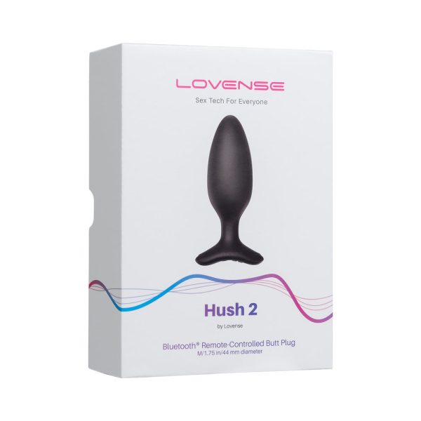 Lovense Hush 2 Bluetooth Remote-Controlled Vibrating Butt Plug Medium 1.75 in. - Image 6